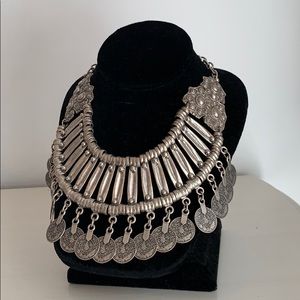 BOHO bib statement necklace